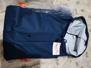 Chaqueta impermeable azul Talla XL