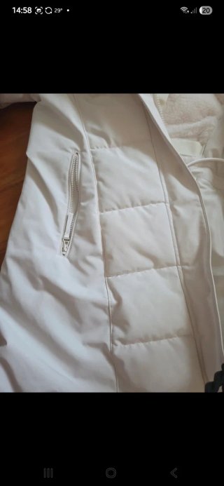 Abrigo Parka Zara Frío Extremo Blanco