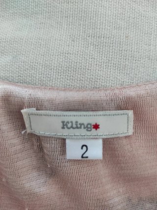 Vestido Kling estampado rosa