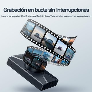 WOLFANG cámara coche doble lente 2.5K