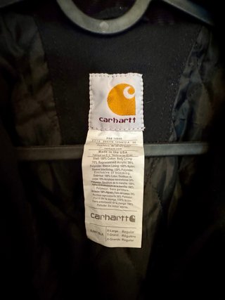 Chaqueta Carhartt Negra Talla XL (L)