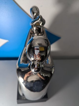 Figura Decorativa Madre e Hijo Plata