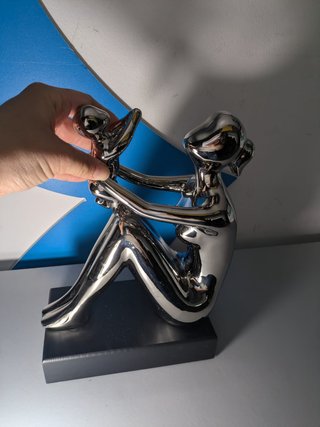 Figura Decorativa Madre e Hijo Plata