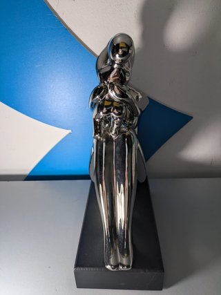 Figura Decorativa Madre e Hijo Plata