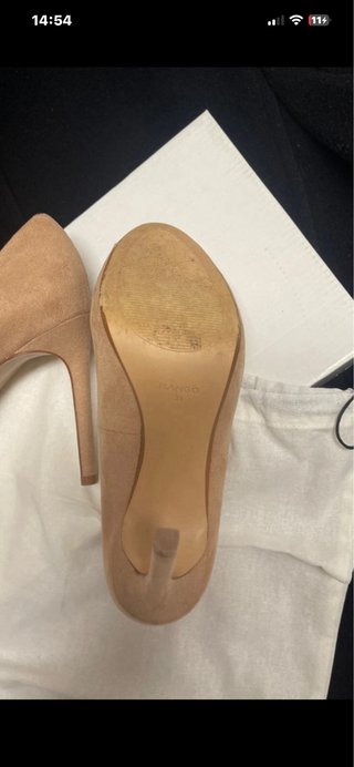 Zapatos de tacón Mango beige