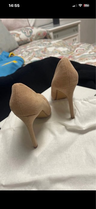 Zapatos de tacón Mango beige