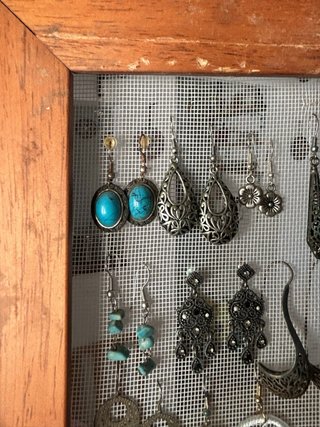 Lote de pendientes plata y turquesa