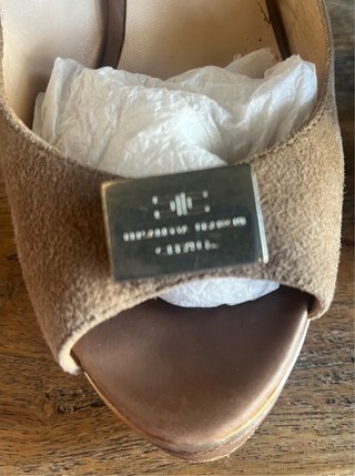 Sandali Elisabetta Franchi marrone e oro