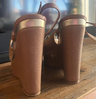 Sandali Elisabetta Franchi marrone e oro