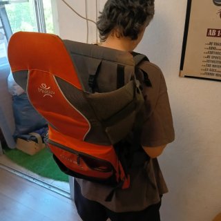 Mochila Portabebés Macay Naranja