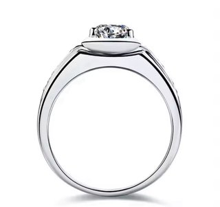 Anillo Oro Blanco 18k para Hombre