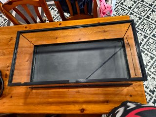 Terrario de cristal 75,5x36,5x25 cm
