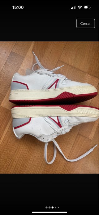 Zapatillas Lacoste Blancas y Rojas