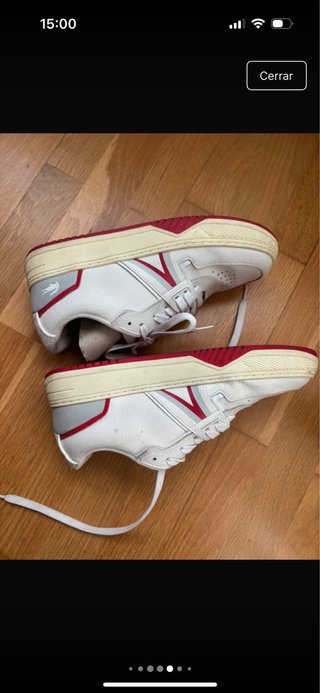 Zapatillas Lacoste Blancas y Rojas