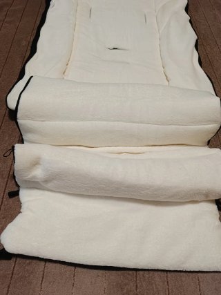 Saco para silla de paseo negro y blanco