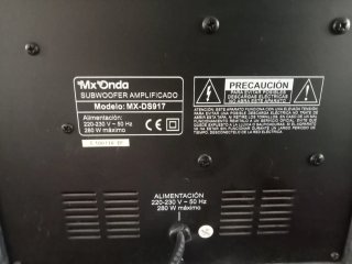 Subwoofer Negro