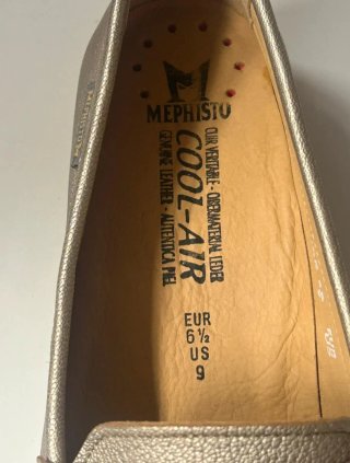 Zapatos Mephisto Talla 40 Dorado