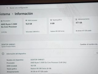 PC GAMING Rx590 (IDEAL FORTNITE / VALORANT)