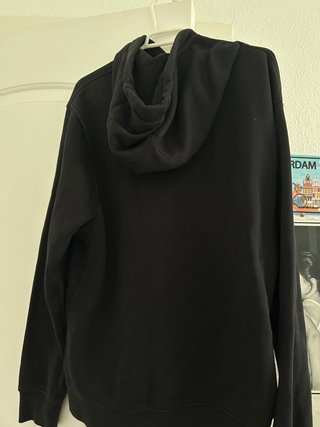 Sudadera Nike Negra con Logo Blanco de hombre