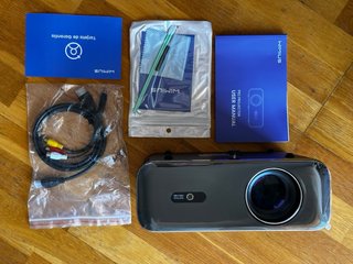 Proyector 4K WiMiUS + pantalla 120”+ soporte techo