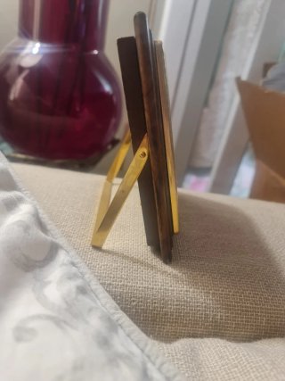 CAMBAU Retro Madera, dorado y números romanos