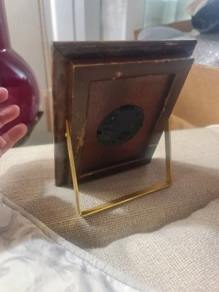 CAMBAU Retro Madera, dorado y números romanos