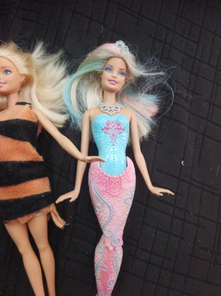 2 Barbies: 1 Humana y 1 Sirena