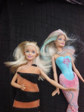 2 Barbies: 1 Humana y 1 Sirena