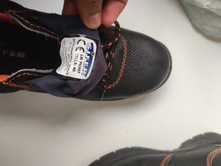 Zapatos de seguridad SIFER negros y naranjas