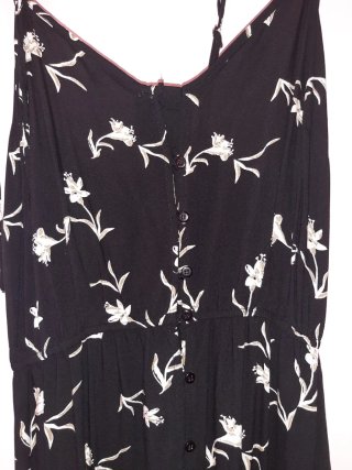 Vestido largo estampado floral