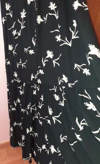 Vestido largo estampado floral
