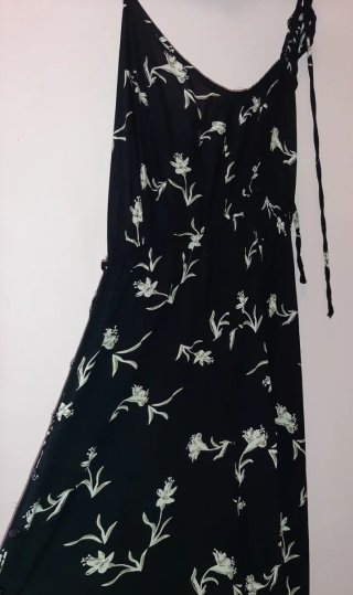 Vestido largo estampado floral