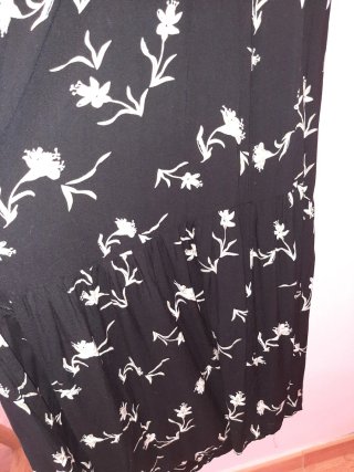 Vestido largo estampado floral