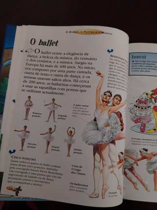 A Dança, o Teatro e a Música, Livro Disney, didáti
