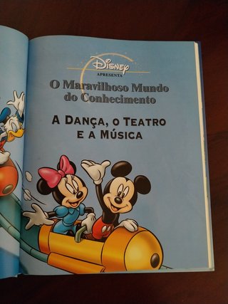 A Dança, o Teatro e a Música, Livro Disney, didáti