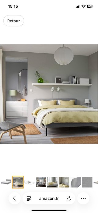 Cama doble 140 cm
