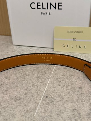 Cinturone Celine Triomphe S-NE-4179 Marrone 95cm
