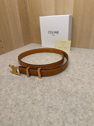 Cinturone Celine Triomphe S-NE-4179 Marrone 95cm