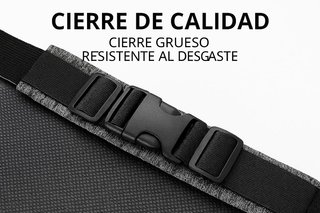 Riñonera Deportiva Running Impermeable Gris