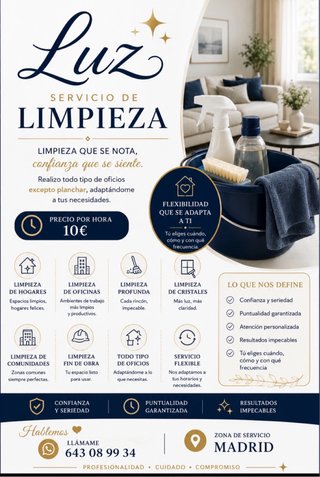Ofrezco servicio de limpieza