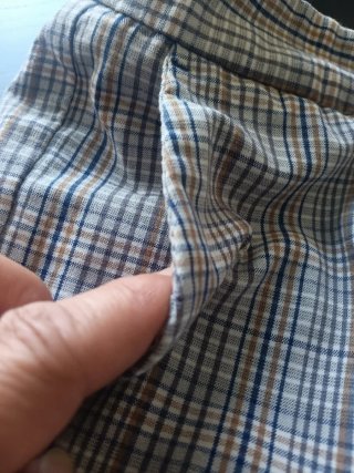 Pantalones Zara Mujer Cuadros beige azul..