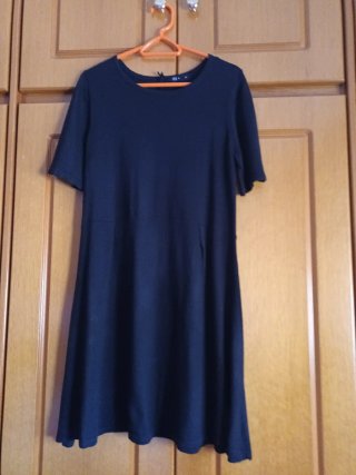 Vestido de punto negro talla M