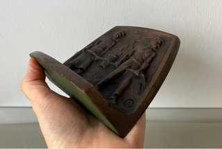 Escultura conmemorativa industrial bronce Etna