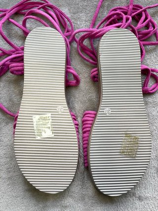 Sandalias romanas fucsia talla 37 estilo boho chic
