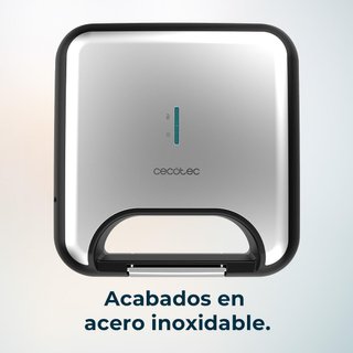 Cecotec sandwichera grill piedra acero inoxidable