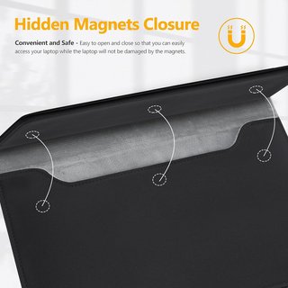 Funda portátil cuero microfibra protección MacBook