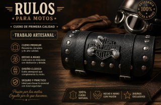 Rulos de cuero para motos Harley Davidson