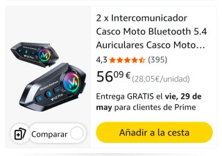 2 Intercomunicadores V12 Pro Moto Bluetooth