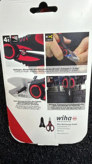 Tijeras electricista Wiha 4 en 1