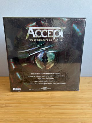 Accept Too Mean To Die Caja Vinilos Ed. Limitada